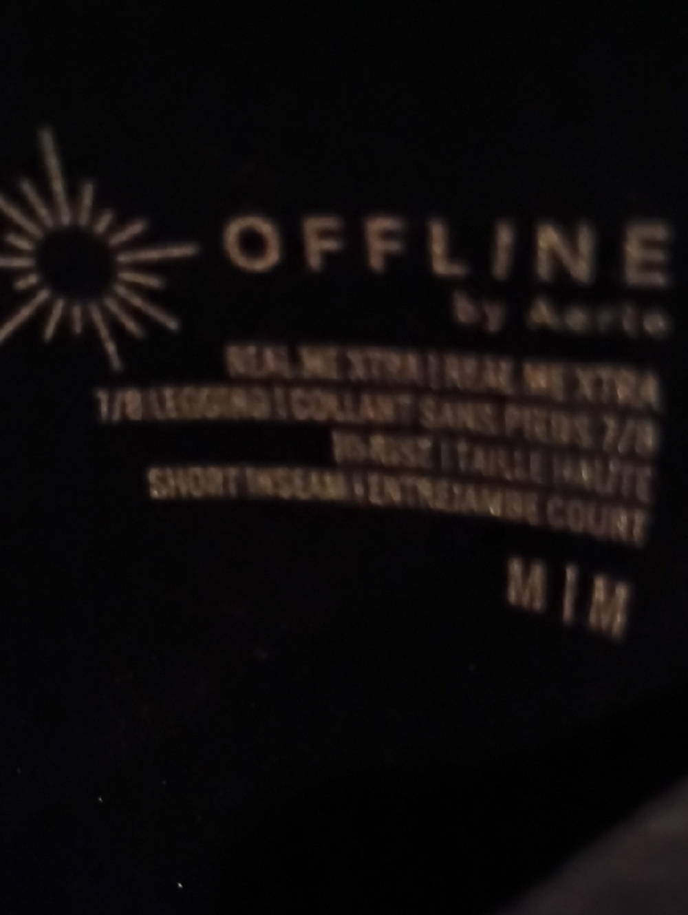 OFFLINE by Aerie Black Highrise Short Athleisure Pants